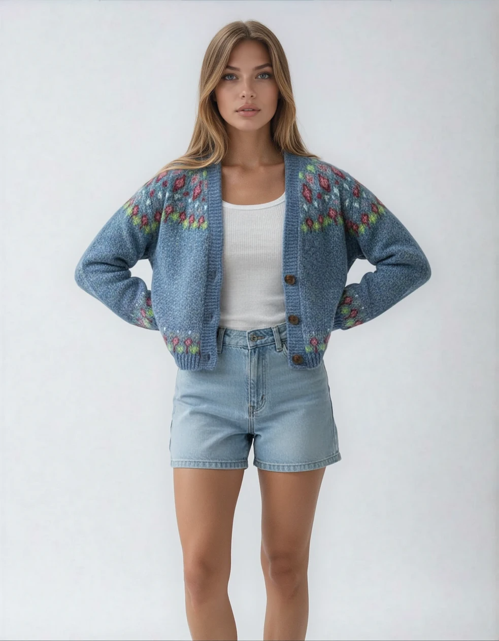 Juliette |  Cardigan en maille à motifs élégants