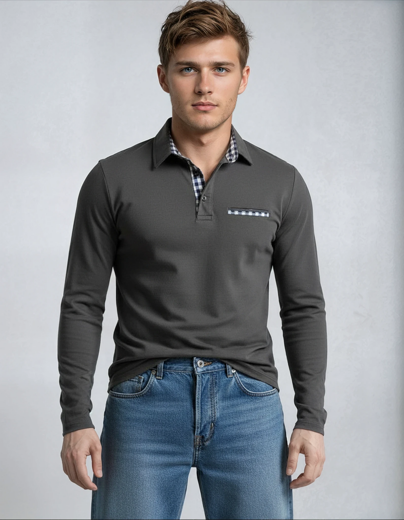 David | Polo à manches longues