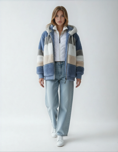 Jade | Manteau sherpa oversize