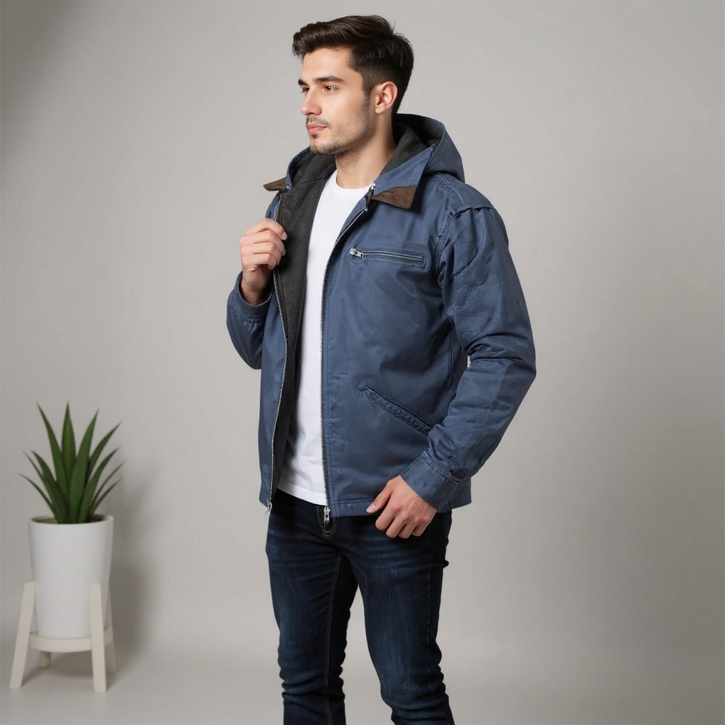 Étienne| Veste homme avec doublure polaire et capuche