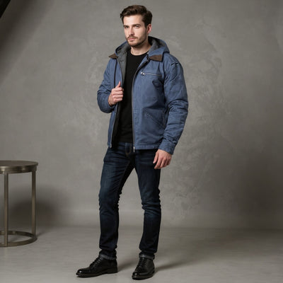 Étienne| Veste homme avec doublure polaire et capuche