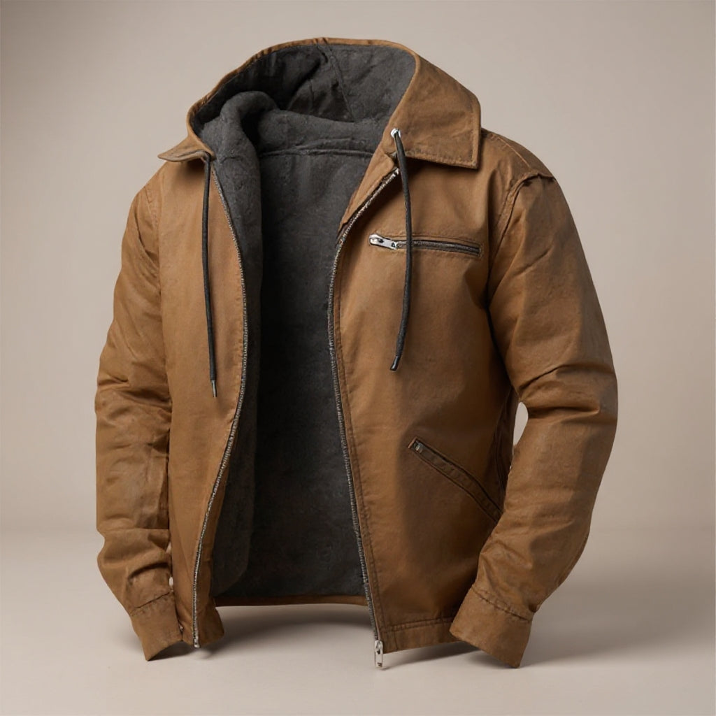 Étienne| Veste homme avec doublure polaire et capuche