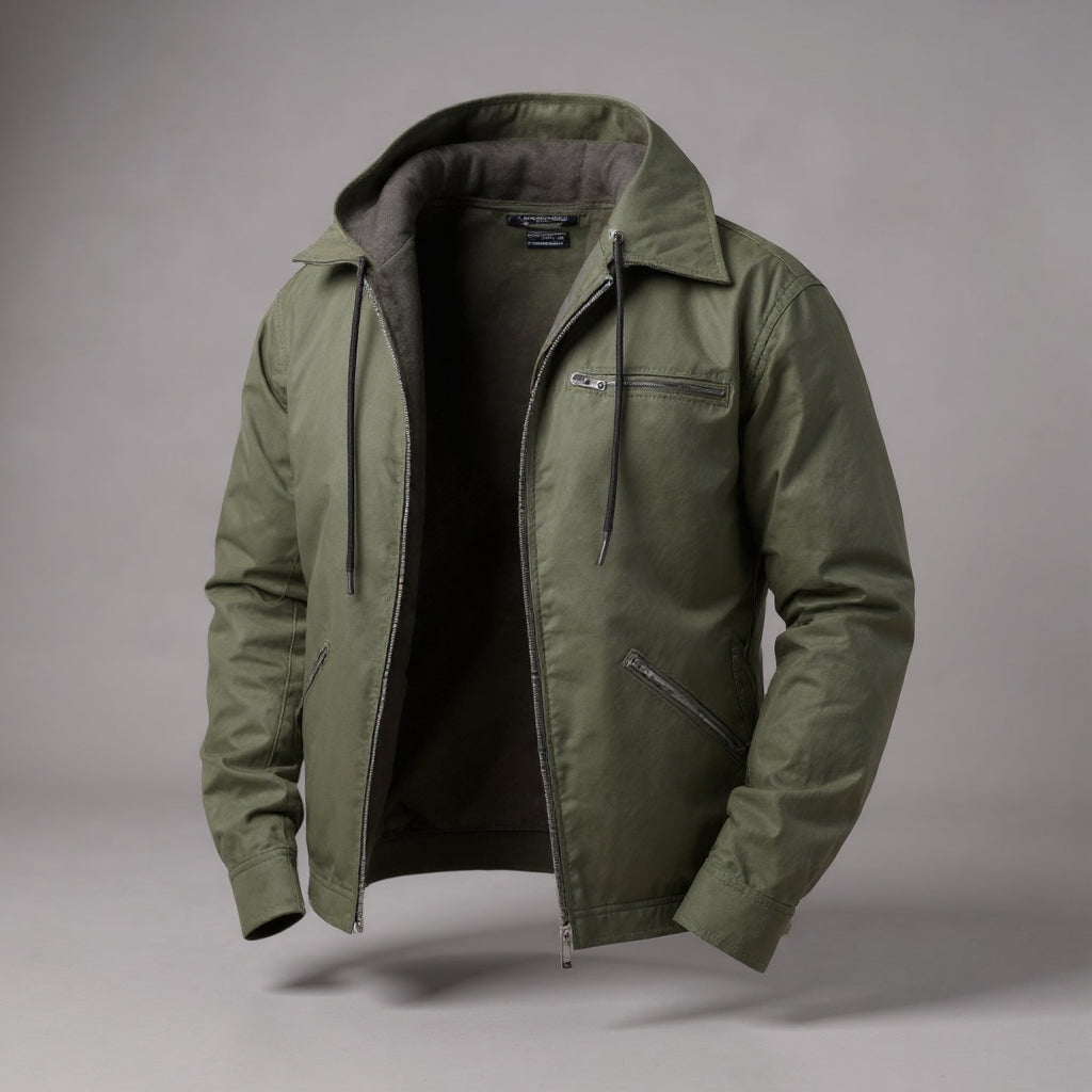 Étienne| Veste homme avec doublure polaire et capuche