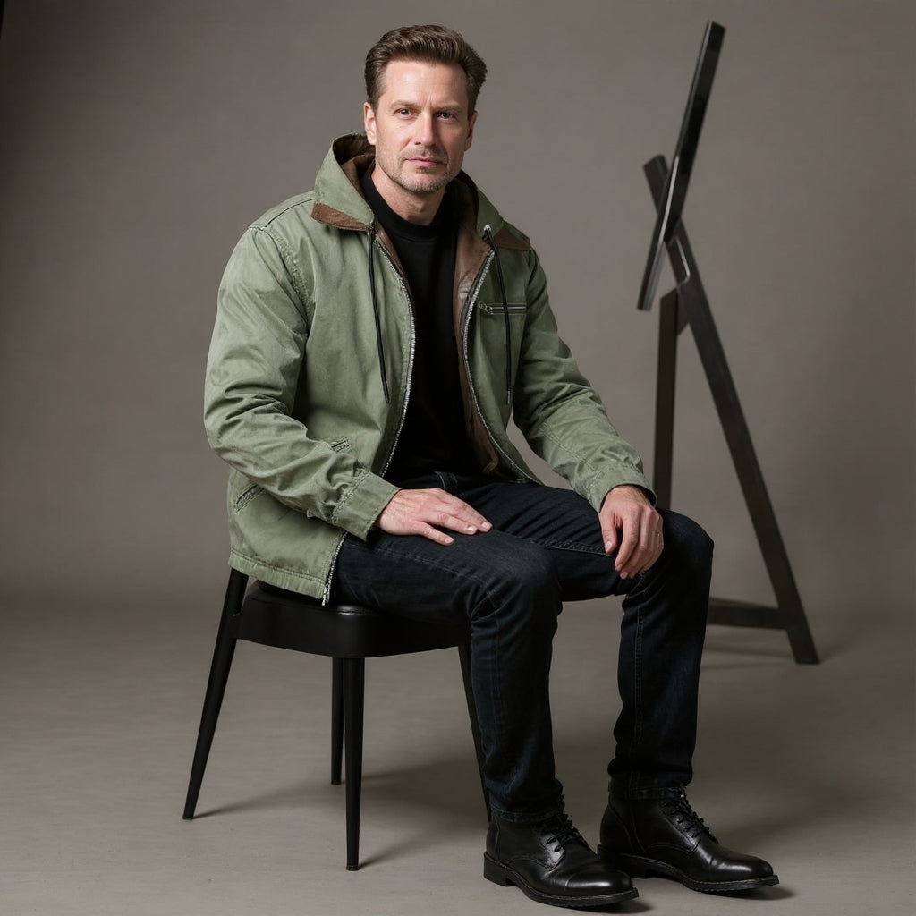 Étienne| Veste homme avec doublure polaire et capuche