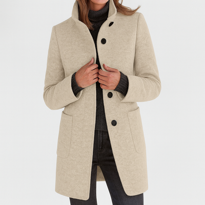 Hélène | Manteau femme à col montant