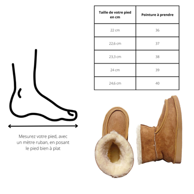 Adela | Chaussons en peau de mouton naturelle