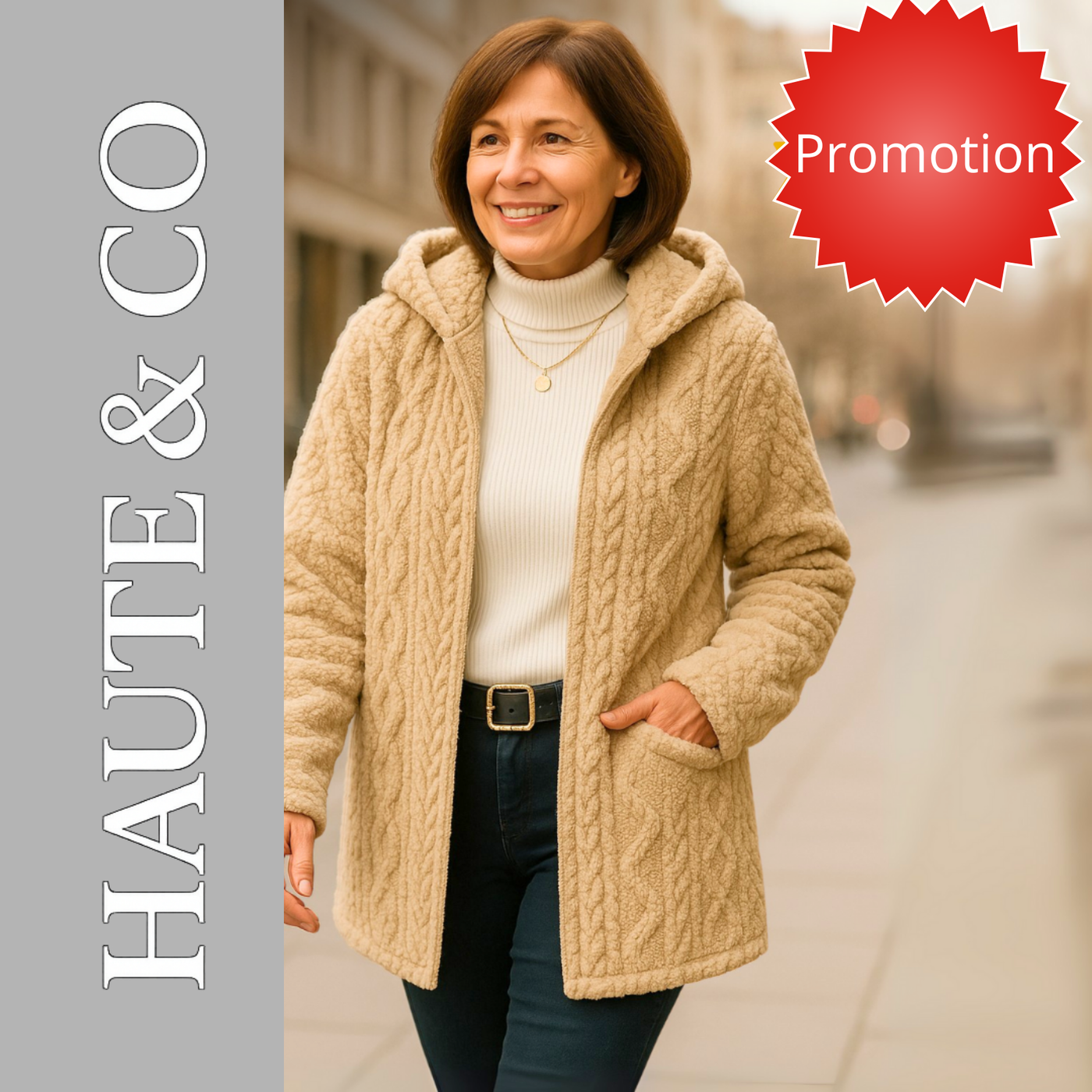 Manon | Veste polaire tressée chaude