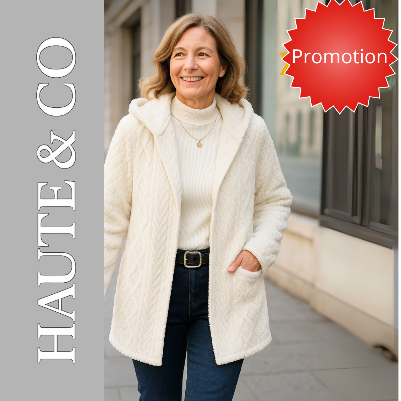 Manon | Veste polaire tressée chaude