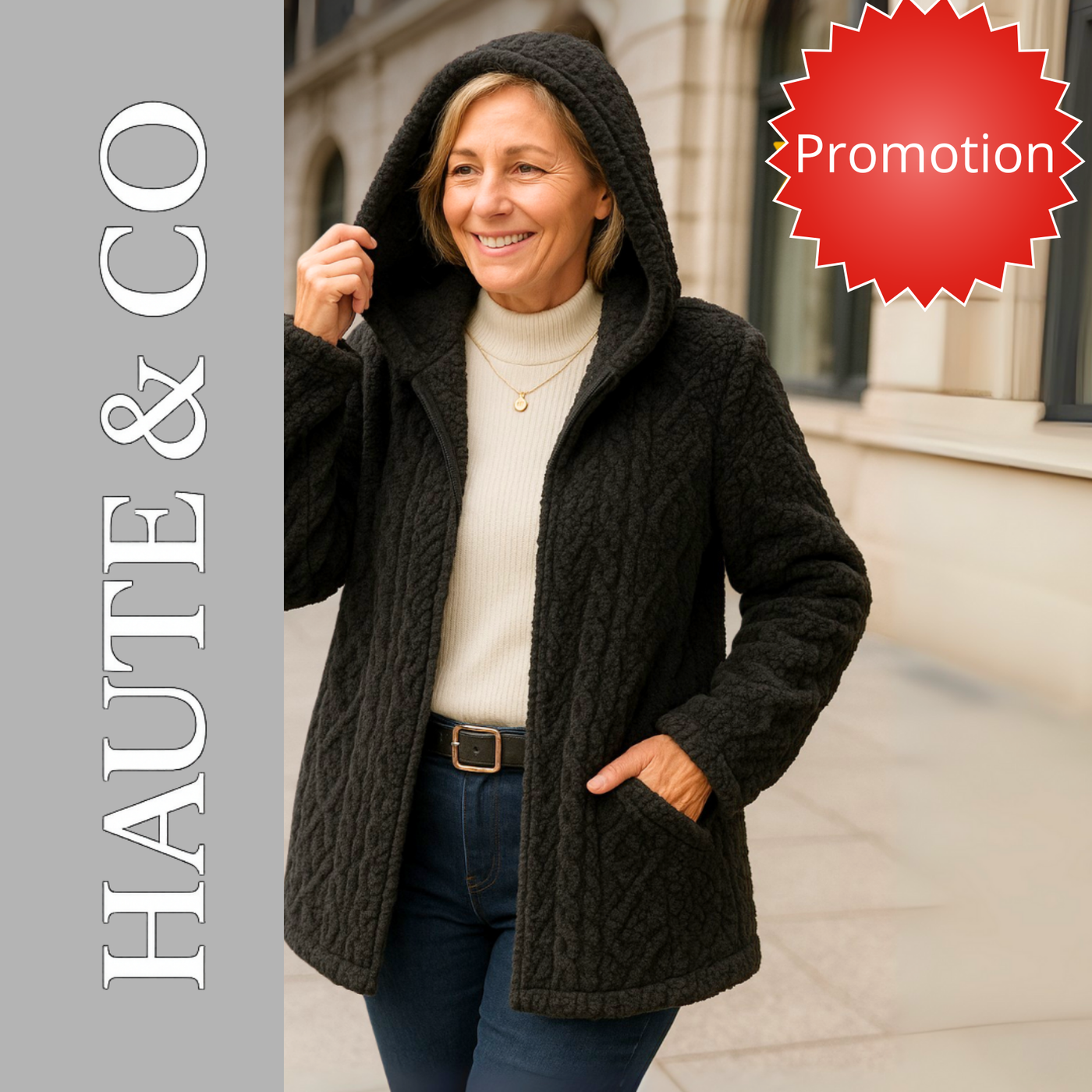 Manon | Veste polaire tressée chaude