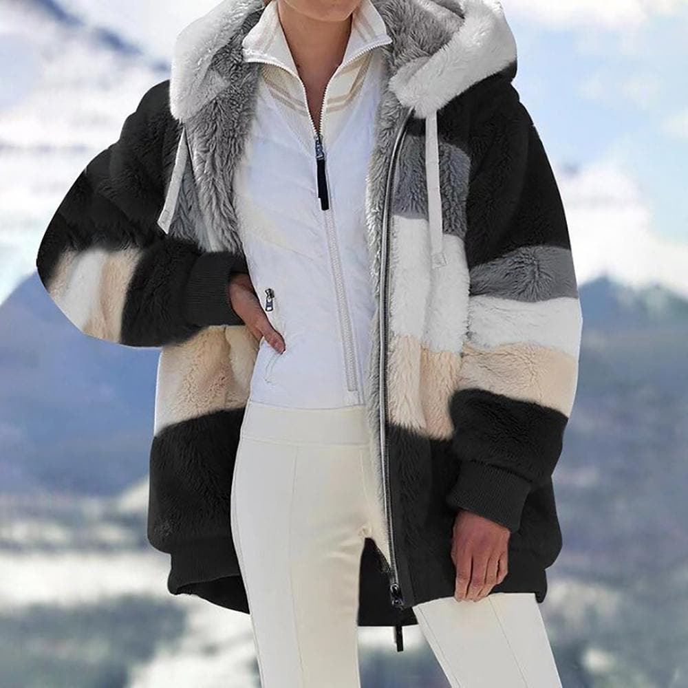 Jade | Manteau sherpa oversize