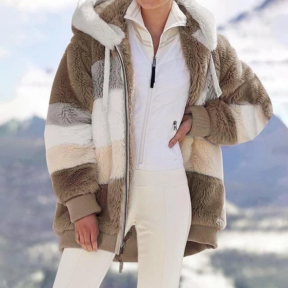 Jade | Manteau sherpa oversize