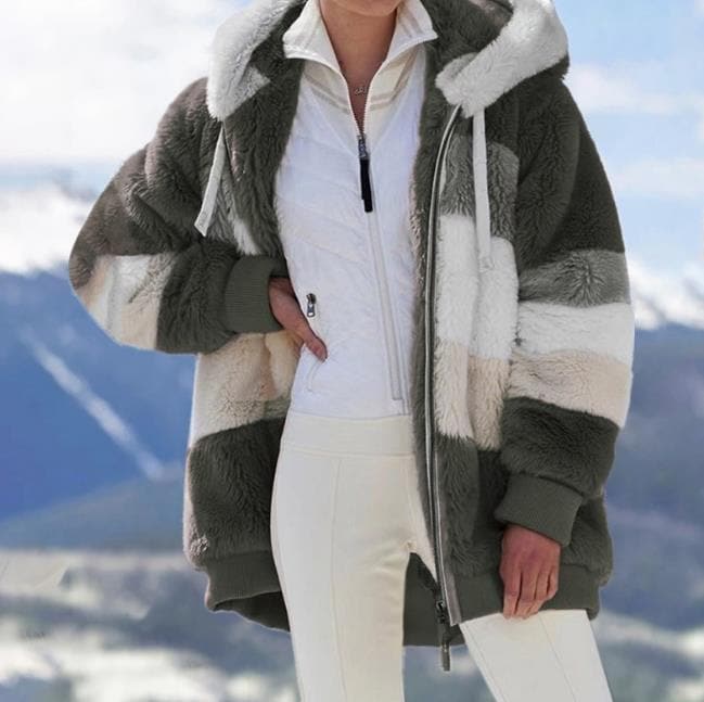 Jade | Manteau sherpa oversize